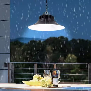 ZY Outdoor Solar Powered LED Lamp Porch Ceiling Light Corridor Square Waterproof Remote Control Daytime Available Garden Light