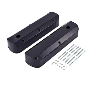 Aluminum Welded Cylinder Valve Cover With High Black Electrophoresis W/ Hole Street Rod