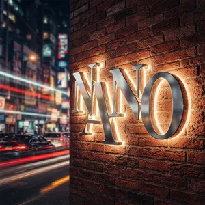 LEDMini Luminous Words Advertising Board Door Head Borderless Luminous Words Signboard LogoLED Backlit Words Outdoor Waterproof