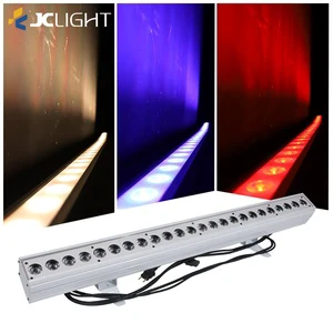RGB 24 LED Wall Washer Light 3-in-1 DMX 7CH IP33 Rated 3-Year Warranty for Stage Wedding Events Garden Landscape Hotel-Aluminum