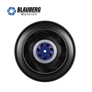 Blauberg 230V Plastic Ec Backward Centrifugal Shower Fan Solar Powered Bathroom Heater Light OEM Customizable Duct Fan Mounting