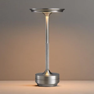 Modern LED Desk Lamp Two-Charge Battery Long-Lasting (50000 Hours) Aluminum Body Dimmable Touch Control Bedroom Kitchen Simple