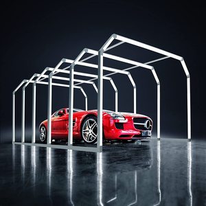 HanYin Factory Hot Selling Aluminum Car Detailing Light Workshop Garage Tunnel Gantry Led Tunnel Light