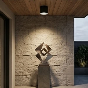 Surface Mounted IP65 Waterproof LED Ceiling Lamp for Outdoor Patio Bathroom GU10 Socket (Lamp Not Included) Cylinder Downlight