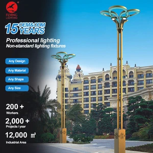 Customized Highway IP65 Waterproof AC LED Decorative High Pole Aluminum Outdoor Street Light Pole With High CRI 90