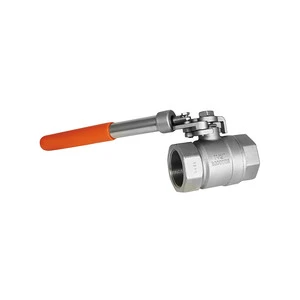 2 Pieces Manual Water 2000psi Stainless Steel Full Port Spring Return Ball Valve
