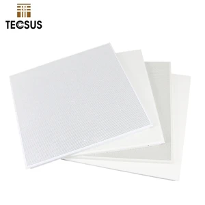 Dalles De Plafond Acoustiques Full Perforated Powder Coated Metal Aluminum Clip In Ceiling 60x60 Akustische Plafon Plat