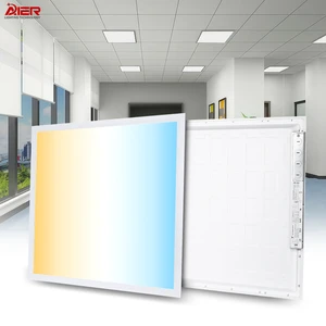ETL 2x2 FT LED Panel Light 5CCT Selectable Adjustable 30W 40W 50W Dimmable 600x600mm Commercial Office Flat Ceiling Panel