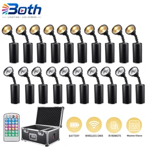Wireless 2.4G Mini Spot Light DMX IR Controlled Battery LED PinSpot