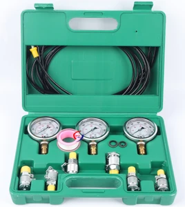 Excavator Hydraulic Pressure Gauge Special Pressure Measuring Tool with 6 Joint