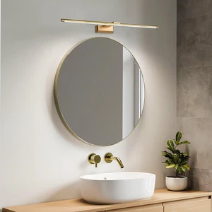 IP44 Waterproof LED Vanity Light CE Compliant Modern Wall-Mounted Bathroom Lamp Mirror Front Aluminum Body 3500K-6000K Color