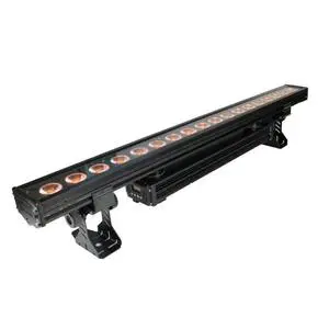 MITUSHOW Waterproof Led 18x18w RGBWAUV 6in1 Outdoor Adjustable Wall Washer Light Spot Led 4 Degree Adjustable Wall Washer Light