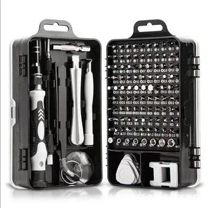 115 in 1 Precision Screwdriver Set Repair Tool Kit with Screwdriver Bits Professional Heads for Clock Mobile Phone Repair Tool
