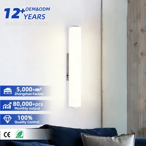 Custom IP44 Waterproof LED Vanity Light 3CCT Dimmable Modern Aluminum Bathroom Mirror Light Fixture for Hotel Project Wholesale