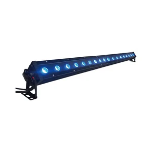 Popular 18*3W RGB 3-in-1 DMX 512 IP65 Waterproof LED Wall Washer Light with Aluminum Alloy Body CRI 90 6500K
