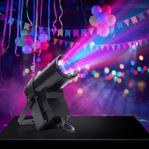 Professional 10W RGBW LED Pinspot Light DMX Beam Light Spotlight DJ DISCO Party KTV Stage Lighting