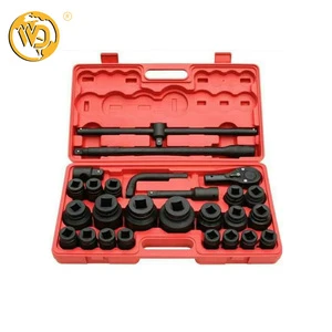 3/4'' Drive 26pcs Car Metric Tool Set OEM ODM Hand Repairing Heavy Duty Deep Impact Socket Set Tool Kit Box Auto Mechanic
