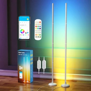 RGBIC Built-in with Segmented Splicing, 5V Low Voltage 10W Energy-Saving, Design for Modern Home Floor Ambient Lighting