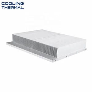 High Power Aluminum & Copper Heat Pipe Skived Fin Heat Sink For Inverter Cooling