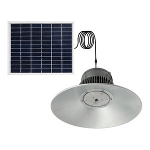 Factory Direct High Lumen Rechargeable LED Pendant Light 50W 100W 150W 200W Solar Ceiling with Remote Control for Shed Garden
