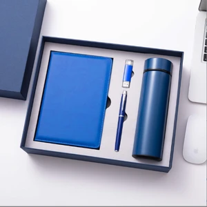 Promotional Gift Set Corporate Gift Notebook Pen U Disk Thermal Mug Set Of Four