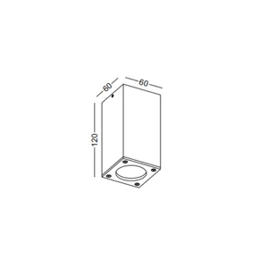 Outdoor Project Square Led Spotlight Ceiling Surface Outdoor Garden IP65 Waterproof COB Downlight