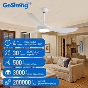 52Inch High Quality Low Noise Modern Adjustable LED Ceiling Fan Remote Control ROHS ETL CE CB Certification