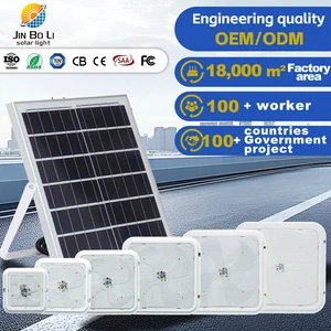 Solar Square Ceiling Lamp Indoor and Outdoor Room Household 100W 200W 300W 400W 500W Intelligent Remote Control Induction Lamp