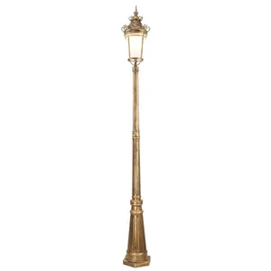 Home Lawn Courtyard Outdoor Solar Led Garden Light Villa Waterproof European Street Lamp Vintage High Pole Street Lamp