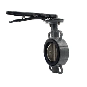 Lever Type Corrugated Soft Seal butterfly Valve
