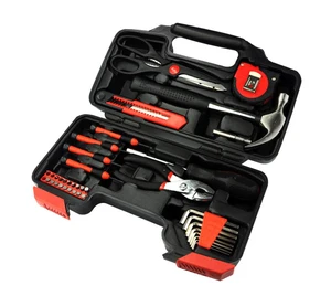 Manufacture Wholesale Carbon Steel 39pcs Portable and Durable Electrical Household Hand Garden Tools Set