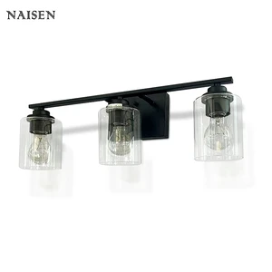 New Hot Sale Hotel 120v Vanity Bathroom Lights Glass Wall Lamp