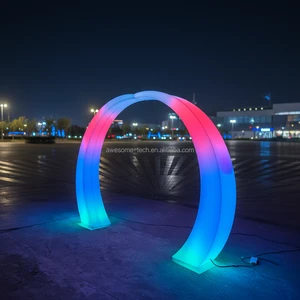 Arch Garden LED Light for Outdoor Wedding Party Decor Waterproof Plastic Tunnel Lights