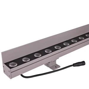 36W Ip67 Aluminum RGB Color Transforming Outdoor Led Wall Washer with DMX Control Led Wall Washer Light with Glare Shield