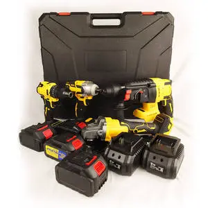 Rechargeable Lithium Brushless Drill 21v Multiple Power Tools Kits Comprehensive Electrical Cordless Multi Tool Combo Kit