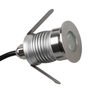 Stainless Steel 1w 3w Outdoor Recessed Waterproof Ip67 Rgb Warm White Inground Buried Deck Ground Garden Led Underground Light