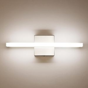 24 Inch LED Bathroom Vanity Lighting Fixture Modern Over Mirror Wall Light 5CCT Indoor Wall Lamp Brushed Nickel ETL Rated