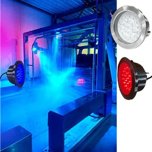 36W Outdoor LED Carwash Tunnel Light DMX512 IP68 Rounded Premium Corrosion-resistant Metal Aluminum Glass Body 3500K Warm White
