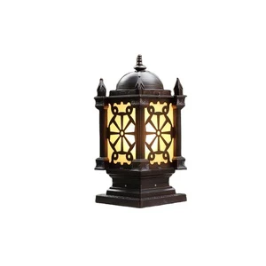 LED Outdoor Lighting Column Light IP65 Waterproof Glass Lampshade Super Bright Retro Antique Villa Wall Column Light Wholesale