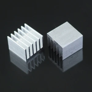 13x13x10mm Aluminum Heat Sink Double Sided Thermal Conductive Tape CPU Chip Electronic Components Cooling Radiator