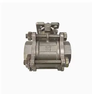 304 stainless steel two-piece high platform internal thread ball valve