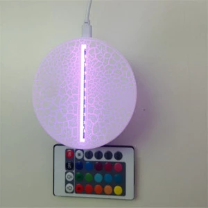 3D Creative Crack Small Table Lamp Illusion Touch Switch Control Switch Led Night Light