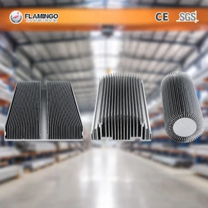 Custom OEM 6063 T5 Aluminum Heat Sink Round Square Extruded Profiles Industrial Aluminum Extrusion Heatsink Anodized Surfaces