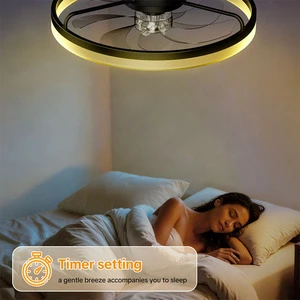 Wholesale Modern Minimalist 36W LED Ceiling Light with Remote Control Three-Color Dimming Fan with New Design Living Room