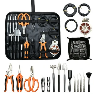 Gardening Tools Manual 20-Piece Complete Set Pruning Shears Fruit Picking Tool High-Reach Pruner Stainless Steel Sharp for Home