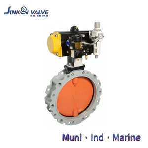 Pneumatic Aluminum Alloy Dust Butterfly Valve | PN16/Class150 2