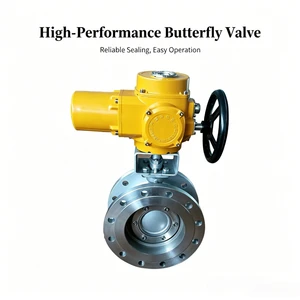 Electric Widely Used High-performance Ductile Iron Double Flange Large Diameter 1000mm butterfly Valve Water Control