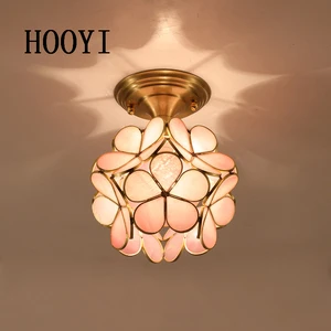 HOOYI Modern Crystal Ceiling Lamp Luxury AC Powered Indoor Home Decor for Aisle Corridor Porch Entrance Hall Lighting