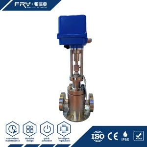 DN10 PN100 Stainless Steel 316 Electric Linear Control Valve High Pressure For Water Treatment