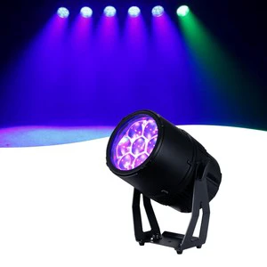 IP65 Waterproof Slim Par Profile Spotlight 7x40W RGBW DMX512 Control Outdoor Event Light with Zoom & Rotation